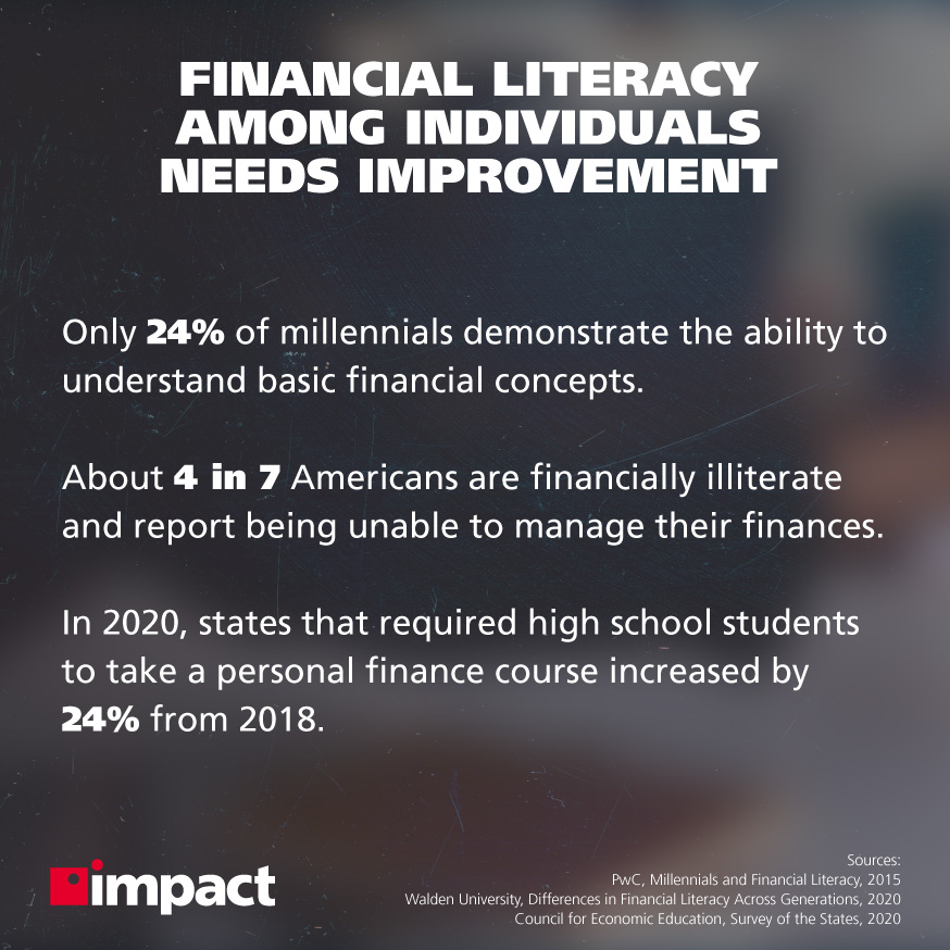 Image of people pointing to graph on notepad | 3 Ways Technology Can Promote Financial Literacy